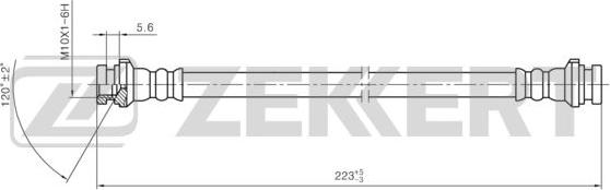 Zekkert BS-9438 - Bremžu šļūtene autodraugiem.lv