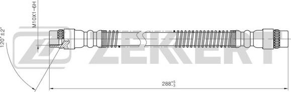 Zekkert BS-9437 - Bremžu šļūtene autodraugiem.lv