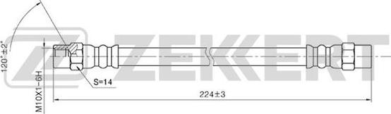 Zekkert BS-9003 - Bremžu šļūtene autodraugiem.lv