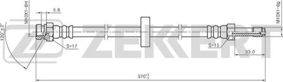 Zekkert BS-9116 - Bremžu šļūtene autodraugiem.lv