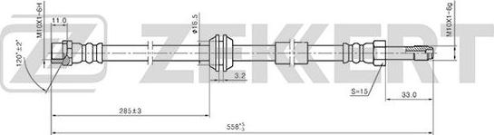 Zekkert BS-9399 - Bremžu šļūtene autodraugiem.lv