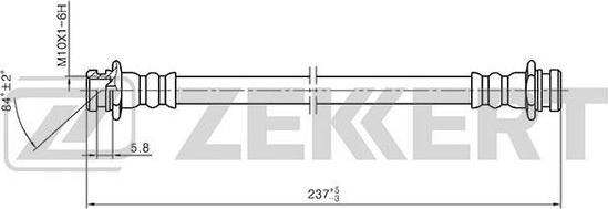 Zekkert BS-9394 - Bremžu šļūtene autodraugiem.lv