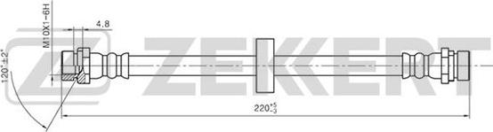 Zekkert BS-9295 - Bremžu šļūtene autodraugiem.lv