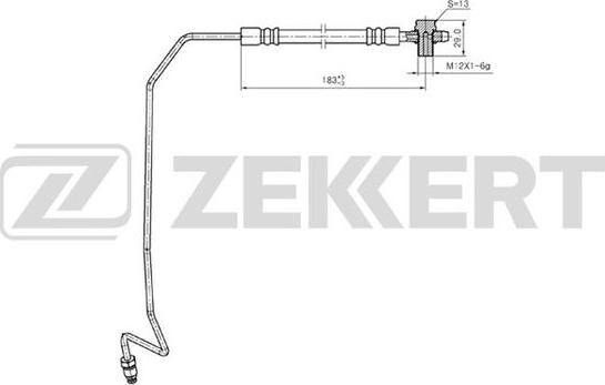 Zekkert BS-9244 - Bremžu šļūtene autodraugiem.lv