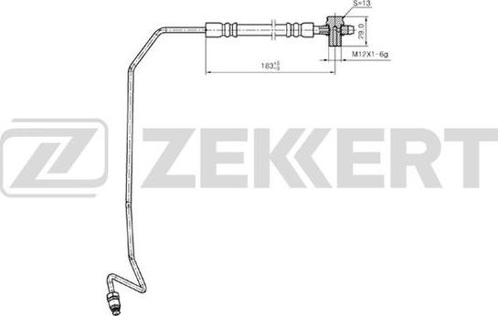 Zekkert BS-9245 - Bremžu šļūtene autodraugiem.lv