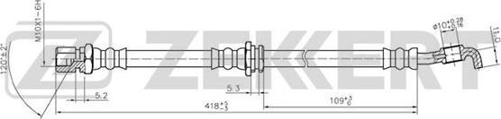 Zekkert BS-9253 - Bremžu šļūtene autodraugiem.lv