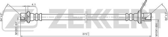 Zekkert BS-9261 - Bremžu šļūtene autodraugiem.lv