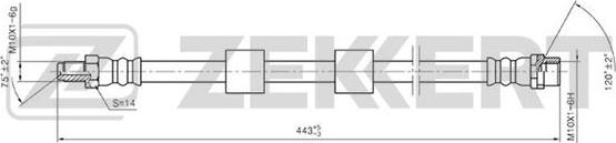 Zekkert BS-9208 - Bremžu šļūtene autodraugiem.lv