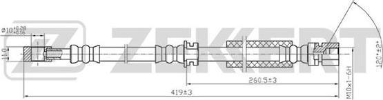 Zekkert BS-9214 - Bremžu šļūtene autodraugiem.lv
