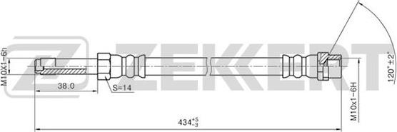 Zekkert BS-9270 - Bremžu šļūtene autodraugiem.lv