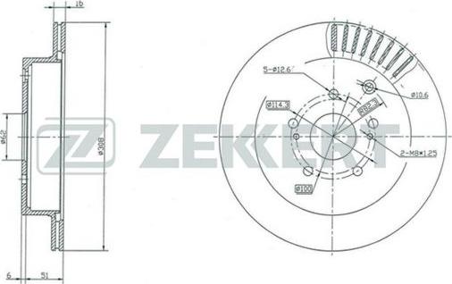 Zekkert BS-5441 - Bremžu diski autodraugiem.lv