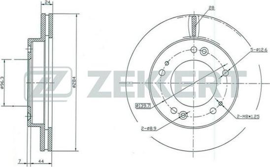 Zekkert BS-5191 - Bremžu diski autodraugiem.lv