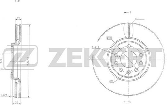 Zekkert BS-5294 - Bremžu diski autodraugiem.lv