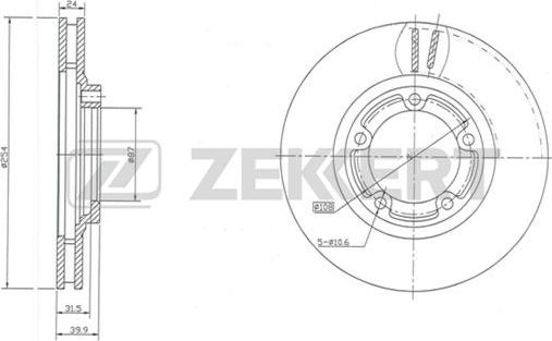 Zekkert BS-5281 - Bremžu diski autodraugiem.lv