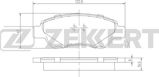 Zekkert BS-1939 - Bremžu uzliku kompl., Disku bremzes autodraugiem.lv