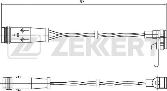 Zekkert BS-8009 - Indikators, Bremžu uzliku nodilums autodraugiem.lv