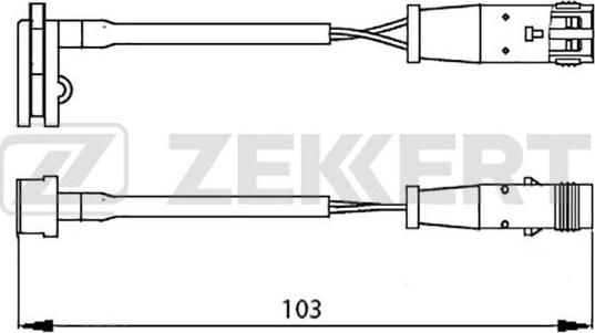 Zekkert BS-8019 - Indikators, Bremžu uzliku nodilums autodraugiem.lv