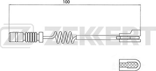 Zekkert BS-8015 - Indikators, Bremžu uzliku nodilums autodraugiem.lv