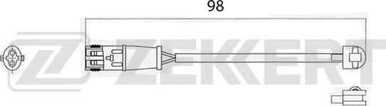 Zekkert BS-8012 - Indikators, Bremžu uzliku nodilums autodraugiem.lv