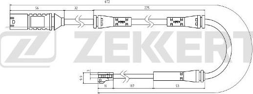 Zekkert BS-8082 - Indikators, Bremžu uzliku nodilums autodraugiem.lv