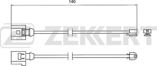 Zekkert BS-8023 - Indikators, Bremžu uzliku nodilums autodraugiem.lv