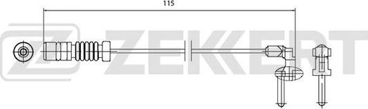 Zekkert BS-8027 - Indikators, Bremžu uzliku nodilums autodraugiem.lv