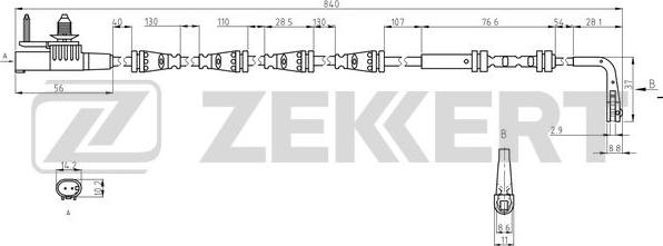 Zekkert BS-8141 - Indikators, Bremžu uzliku nodilums autodraugiem.lv