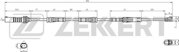 Zekkert BS-8138 - Indikators, Bremžu uzliku nodilums autodraugiem.lv