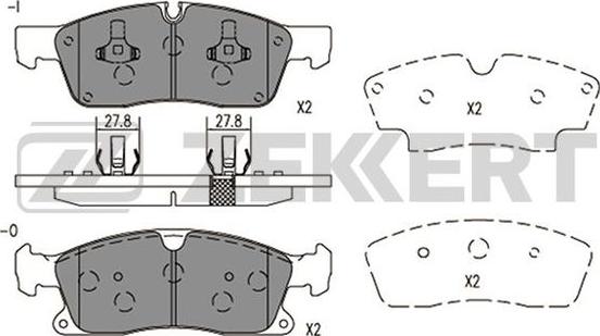 Zekkert BS-2951 - Bremžu uzliku kompl., Disku bremzes autodraugiem.lv