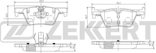 Zekkert BS-2149 - Bremžu uzliku kompl., Disku bremzes autodraugiem.lv