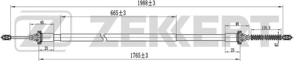 Zekkert BZ-1212 - Trose, Stāvbremžu sistēma autodraugiem.lv