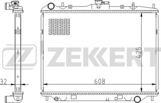 Zekkert MK-1551 - Radiators, Motora dzesēšanas sistēma autodraugiem.lv