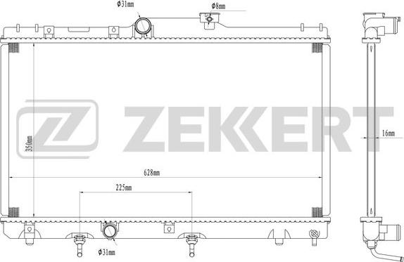 Zekkert MK-1581 - Radiators, Motora dzesēšanas sistēma autodraugiem.lv