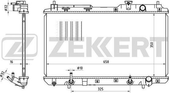 Zekkert MK-1099 - Radiators, Motora dzesēšanas sistēma autodraugiem.lv