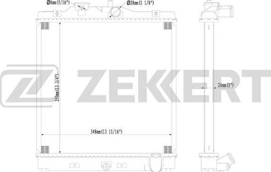 Zekkert MK-1056 - Radiators, Motora dzesēšanas sistēma autodraugiem.lv