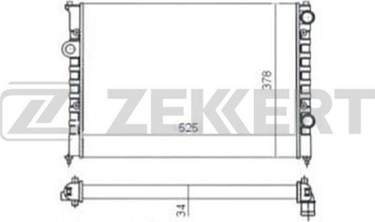 Zekkert MK-1053 - Radiators, Motora dzesēšanas sistēma autodraugiem.lv