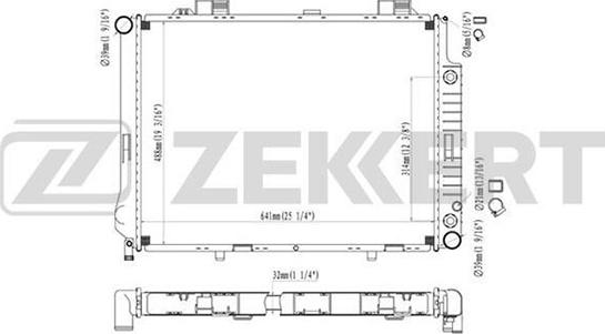 Zekkert MK-1069 - Radiators, Motora dzesēšanas sistēma autodraugiem.lv