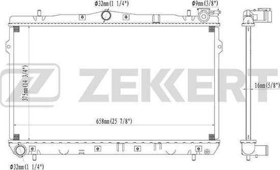 Zekkert MK-1080 - Radiators, Motora dzesēšanas sistēma autodraugiem.lv