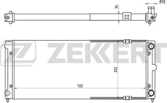 Zekkert MK-1031 - Radiators, Motora dzesēšanas sistēma autodraugiem.lv