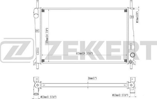 Zekkert MK-1022 - Radiators, Motora dzesēšanas sistēma autodraugiem.lv