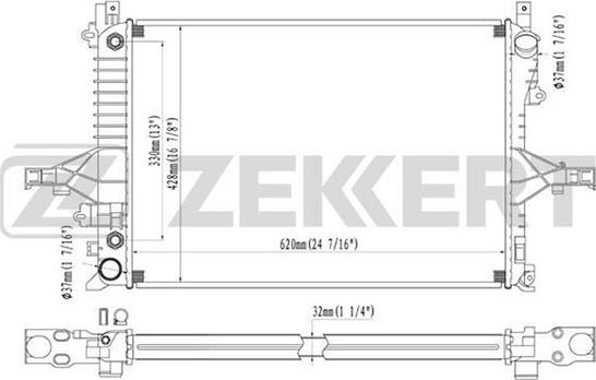 Zekkert MK-1100 - Radiators, Motora dzesēšanas sistēma autodraugiem.lv