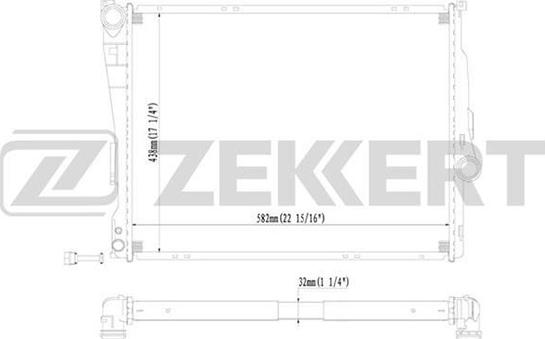 Zekkert MK-1111 - Radiators, Motora dzesēšanas sistēma autodraugiem.lv