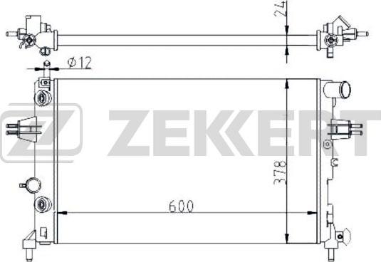 Zekkert MK-1113 - Radiators, Motora dzesēšanas sistēma autodraugiem.lv