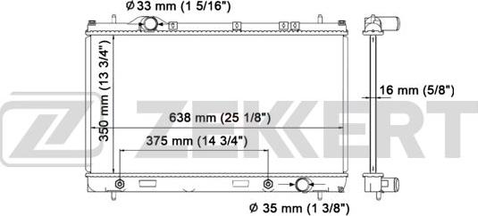 Zekkert MK-1138 - Radiators, Motora dzesēšanas sistēma autodraugiem.lv