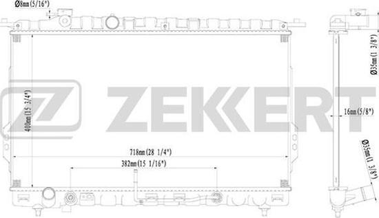 Zekkert MK-1120 - Radiators, Motora dzesēšanas sistēma autodraugiem.lv