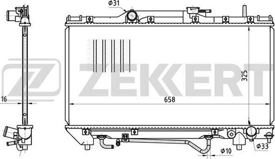 Zekkert MK-1303 - Radiators, Motora dzesēšanas sistēma autodraugiem.lv