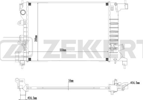 Zekkert MK-1269 - Radiators, Motora dzesēšanas sistēma autodraugiem.lv