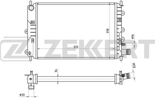 Zekkert MK-1265 - Radiators, Motora dzesēšanas sistēma autodraugiem.lv