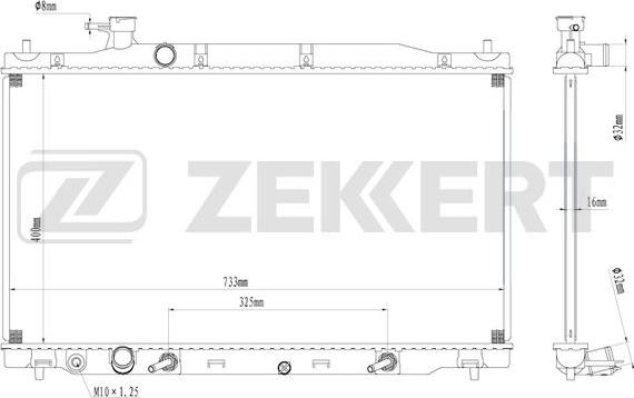 Zekkert MK-1262 - Radiators, Motora dzesēšanas sistēma autodraugiem.lv