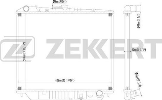 Zekkert MK-1219 - Radiators, Motora dzesēšanas sistēma autodraugiem.lv